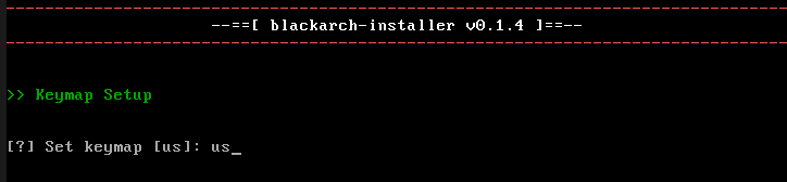 Entering the keymap code